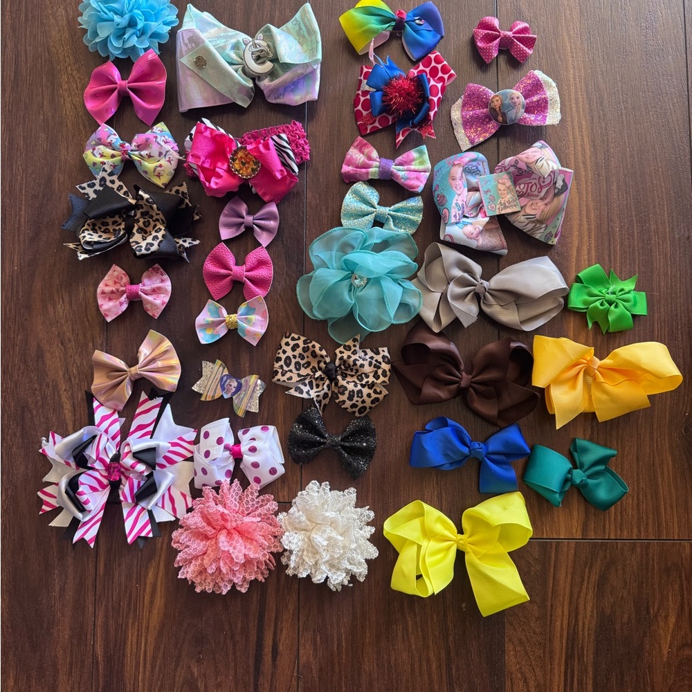Colorful Kids Hair Bow Set